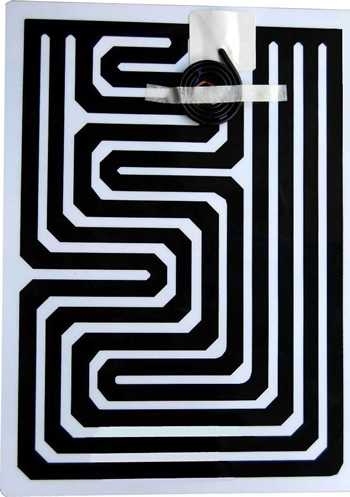 Electrically Heated Wire Circuit for Mirror Defog Film Electrically Heated Wire Circuit for Mirror Defog Film